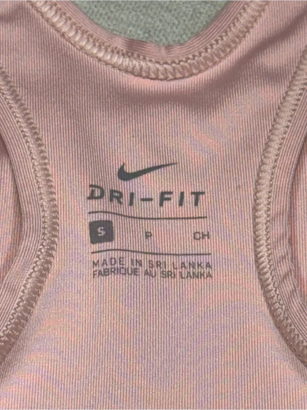 Nike Women’s Light Pink Dri-FIT Sports Bra - Size Small